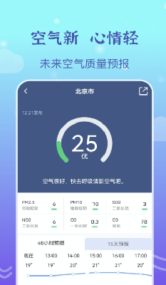 气象预警界面